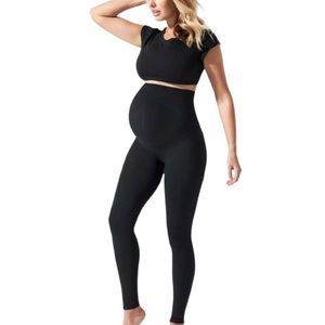 Blanqi maternity leggings size small in black